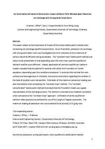 bottle-point adsorption test|(PDF) An examination of isotherm generation: Impact of bottle .